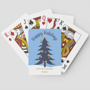 Christmas Tree Personalised Playing Cards