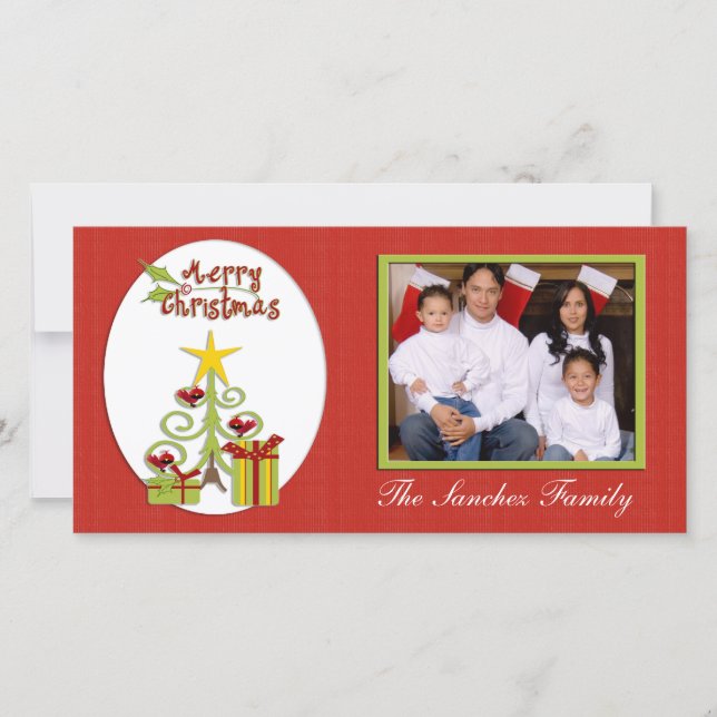 Christmas Tree Photo Card (Front)
