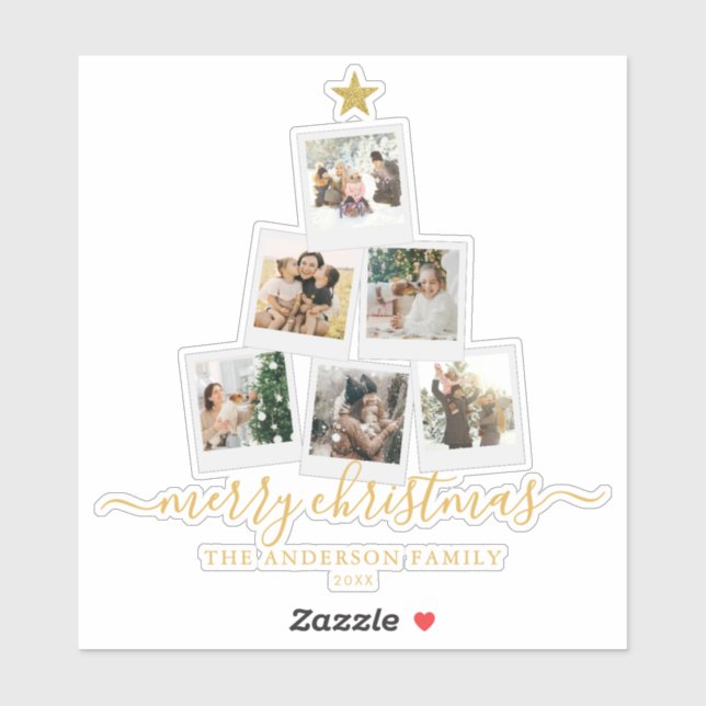 Christmas Tree Photo Collage (Sheet)