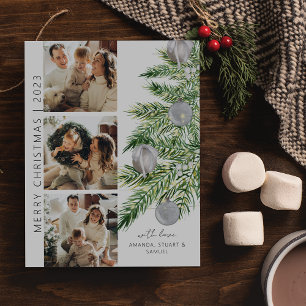 Christmas Tree Photo Collage Christmas Holiday Card