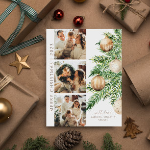 Christmas Tree Photo Collage Christmas Holiday Card