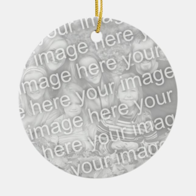 Christmas tree photo ornament | Add your picture (Front)