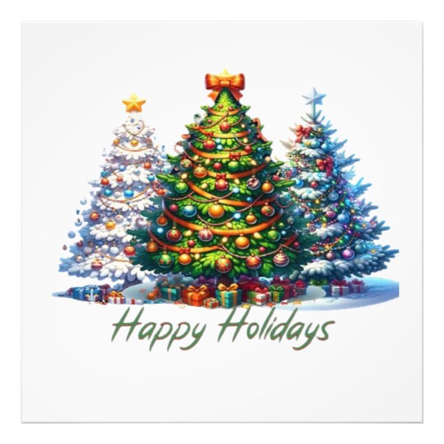 Christmas tree  photo print (Front)