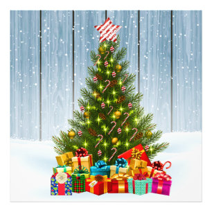 Christmas tree photo print