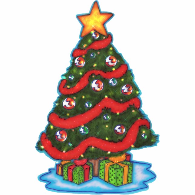 Christmas Tree "Photo Sculpture" Standing Photo Sculpture (Front)