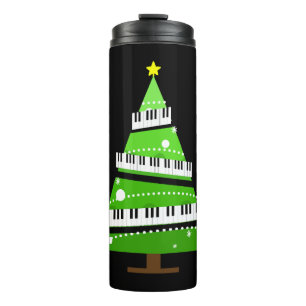 Christmas Tree Piano Teacher Gift Thermal Tumbler