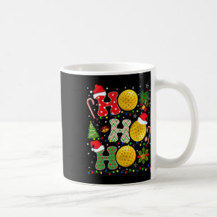 Christmas Tree Pickleball Ho Ho Ho Santa Lights Xm Coffee Mug
