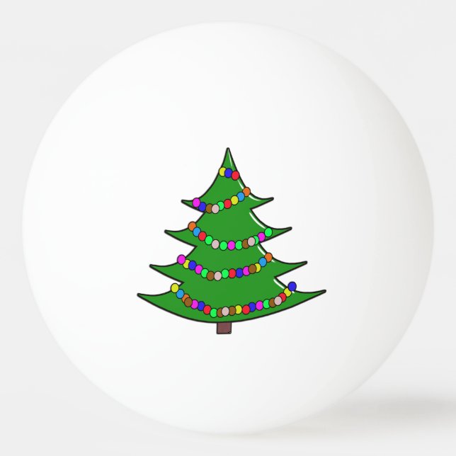 Christmas Tree Ping Pong Ball (Back)