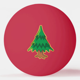 Christmas tree ping pong ball