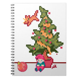 Christmas tree Pixelart, Pixel Art Notebook