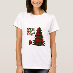 Christmas Tree Plaid          T-Shirt