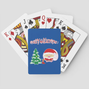 Christmas tree playing cards