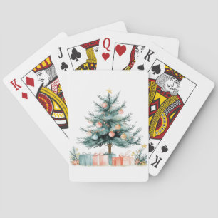Christmas tree  playing cards