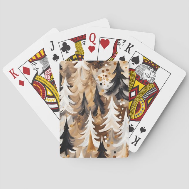 Christmas Tree Playing Cards | Holiday Cards  (Back)