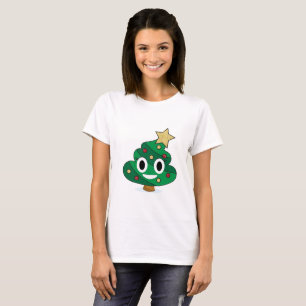 Christmas Tree Poop Emoji Women's T-Shirt