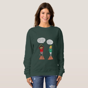 Christmas Tree Pose Funny Yoga Christmas Jumper Sweatshirt