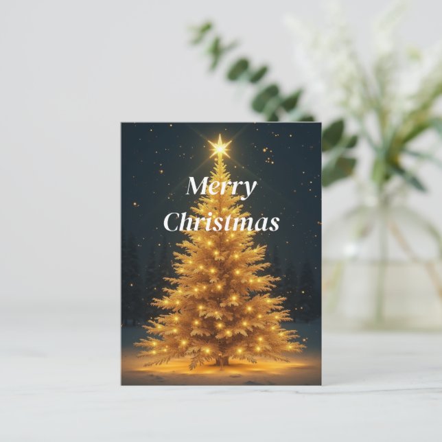 Christmas tree Postcard (Standing Front)