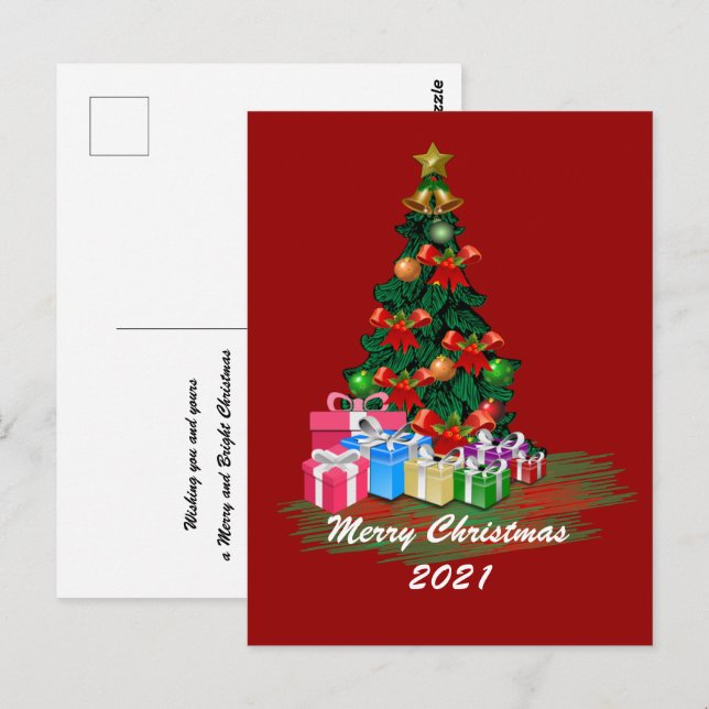 Christmas Tree Postcard (Front/Back)