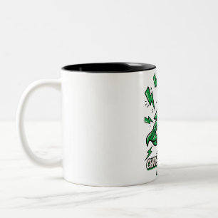 Christmas Tree Power Festive Tee Two-Tone Coffee Mug