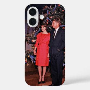 Christmas Tree President John Kennedy & Jacqueline iPhone 16 Case
