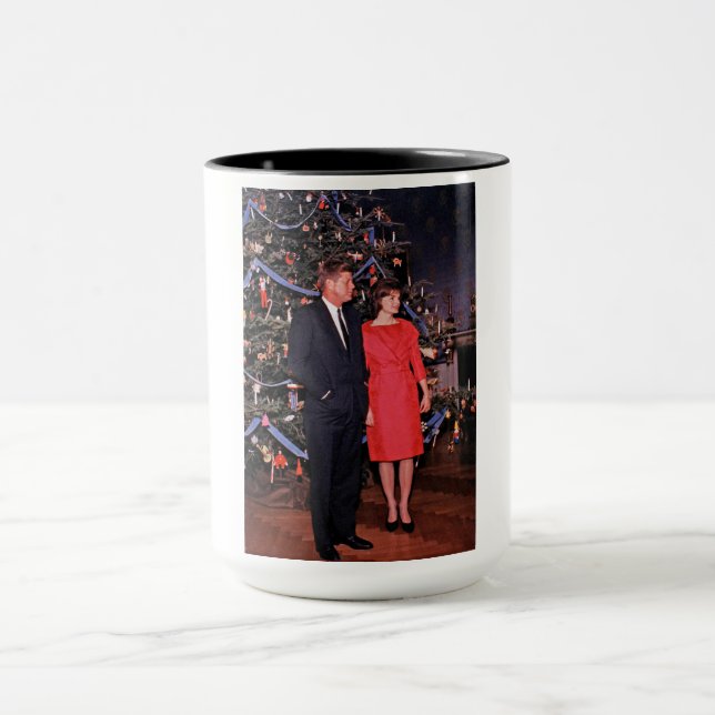 Christmas Tree President John Kennedy & Jacqueline Mug (Center)
