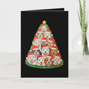 Christmas Tree Puppies Xmas Puppy Dog Mum Dad Card