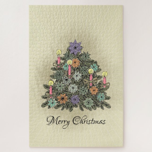 Christmas Tree - Puzzle (Vertical)