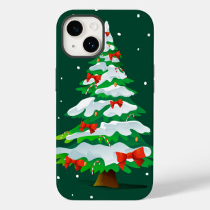 Christmas Tree Red Bows Case-Mate iPhone 14 Case