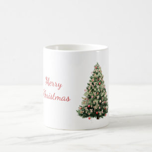 Christmas Tree Red Ornaments Coffee Mug