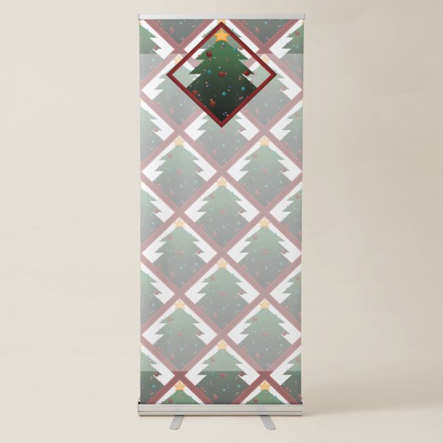 Christmas Tree Retractable Banner (Front)