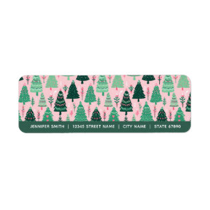 Christmas Tree Return Address Labels