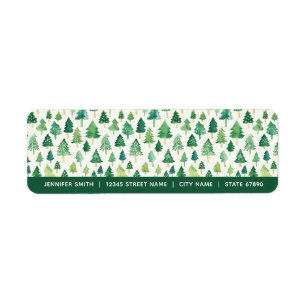 Christmas Tree Return Address Labels