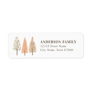 Christmas Tree Return Address Labels