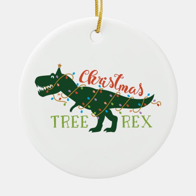 Christmas Tree-Rex Cute Ornament (Front)
