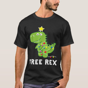 Christmas Tree Rex  Dinosaur Christmas Graphic T-Shirt