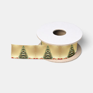 Christmas Tree Ribbons Holiday Satin Ribbon