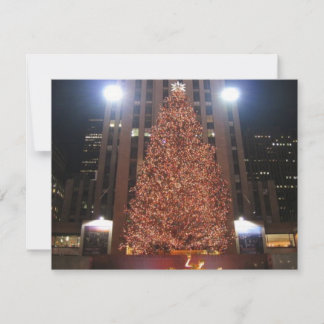 Christmas Tree Rockefeller Centre Holiday Card