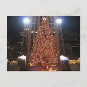 Christmas Tree Rockefeller Centre Holiday Postcard