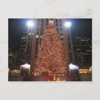 Christmas Tree Rockefeller Centre Holiday Postcard