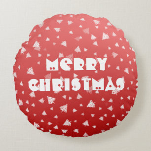 Christmas Tree Round Cushion
