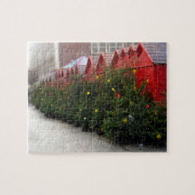 Christmas Tree Row Christkindlmarket -8x10- 110 pc