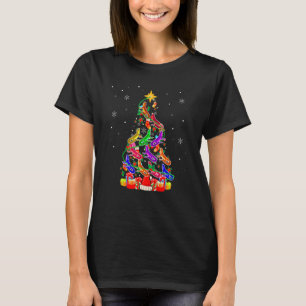 Christmas Tree Santa Bearded Dragons X Mas Lights T-Shirt