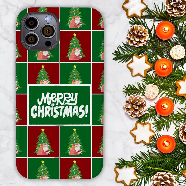 Christmas tree | Santa | customisable Case-Mate iPhone Case (Creator Uploaded)