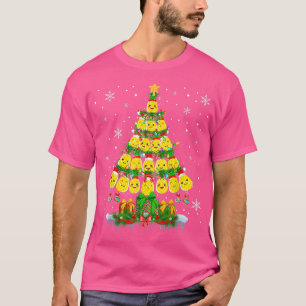 Christmas Tree Santa Pineapples Xmas Light Vegan L T-Shirt