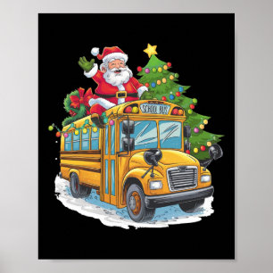 Christmas Tree School Bus Driver Costume Adults An Poster