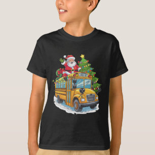 Christmas Tree School Bus Driver Costume Adults An T-Shirt