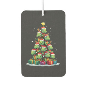 Christmas Tree Sea Turtle Turtles Tortoise T-Shirt Car Air Freshener