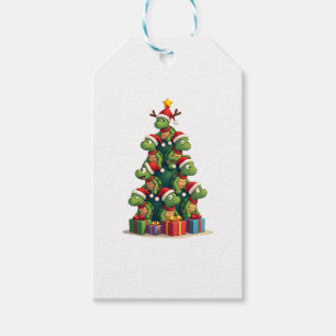 Christmas Tree Sea Turtle Turtles Tortoise T-Shirt Gift Tags