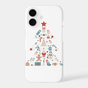 Christmas Tree Shape With Snowman And Ornaments 9