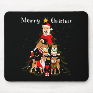 Christmas Tree Shiba Inu Lover Xmas Dog Owner New Mouse Mat